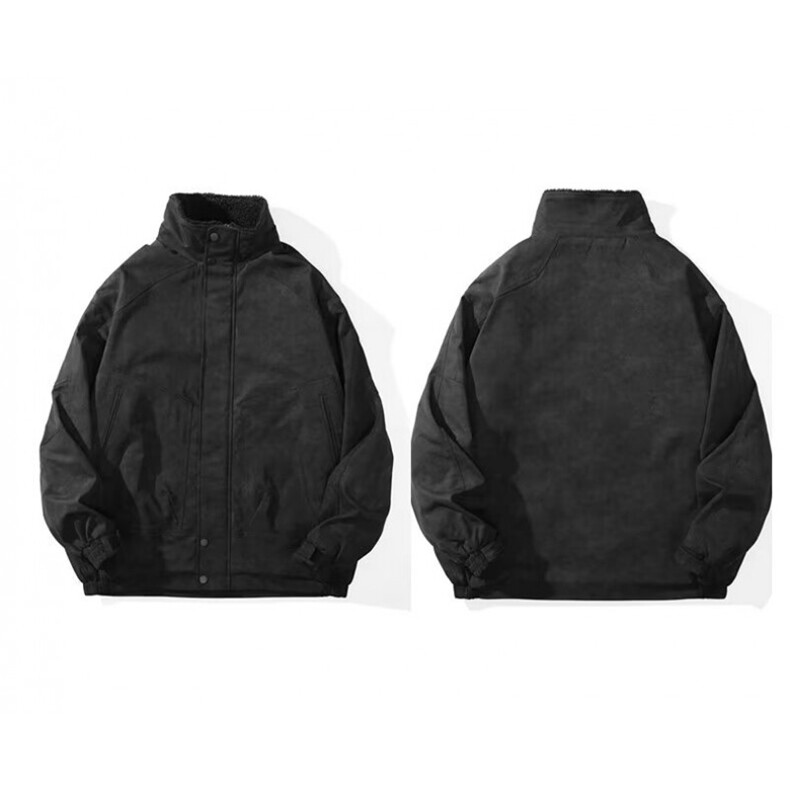 美式复古加绒加厚工装棉服男女冬季潮牌情侣保暖棉衣MF375-P85,男装棉衣,星座412-3