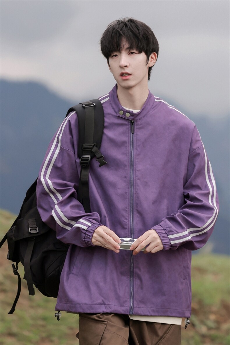 G0122-P72秋季新款日系cityboy拉条立领宽松夹克,男装夹克,星座109