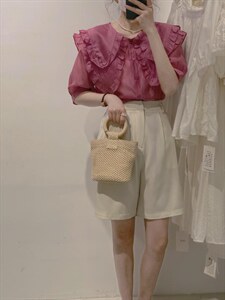 百搭西装中裤图片
