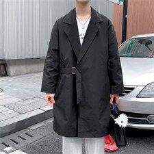 秋季韩版风衣港风大衣男士2022新款宽松上衣服外套男W3714-P55，男装风衣，星座512-2