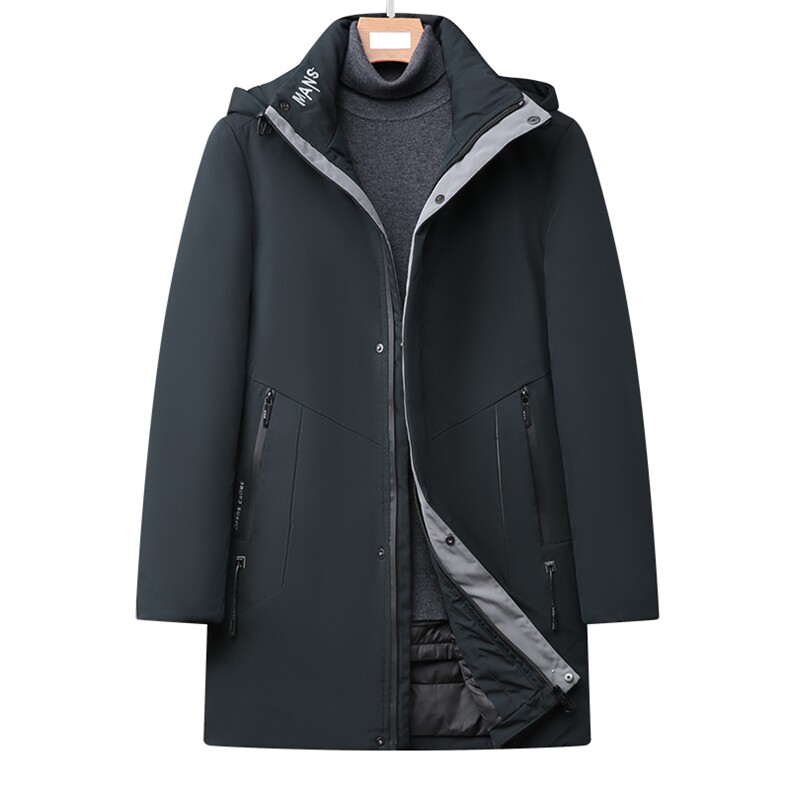 冬季脱卸内胆羽绒服休闲中年男拆卸帽外套爸爸装GSNA21587-P235,男装羽绒服,电商B212（原钱塘6029）