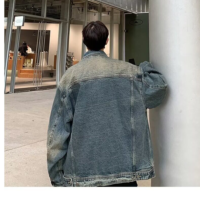 水洗做旧牛仔外套底特律工装夹克美式vibe重工牛仔衣W030-P47网图,男装工装外套,电商B245