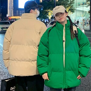 推荐2023冬季新款棉衣港风情侣棉服潮牌宽松上衣M6688图片