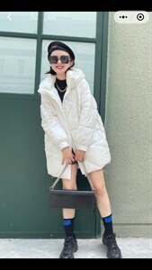 冬季中长款休闲羽绒服图片