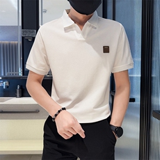 2025夏季新款主推款V领绣标短袖T恤潮流翻领Polo衫B9705-P48，男装T恤，电商D342