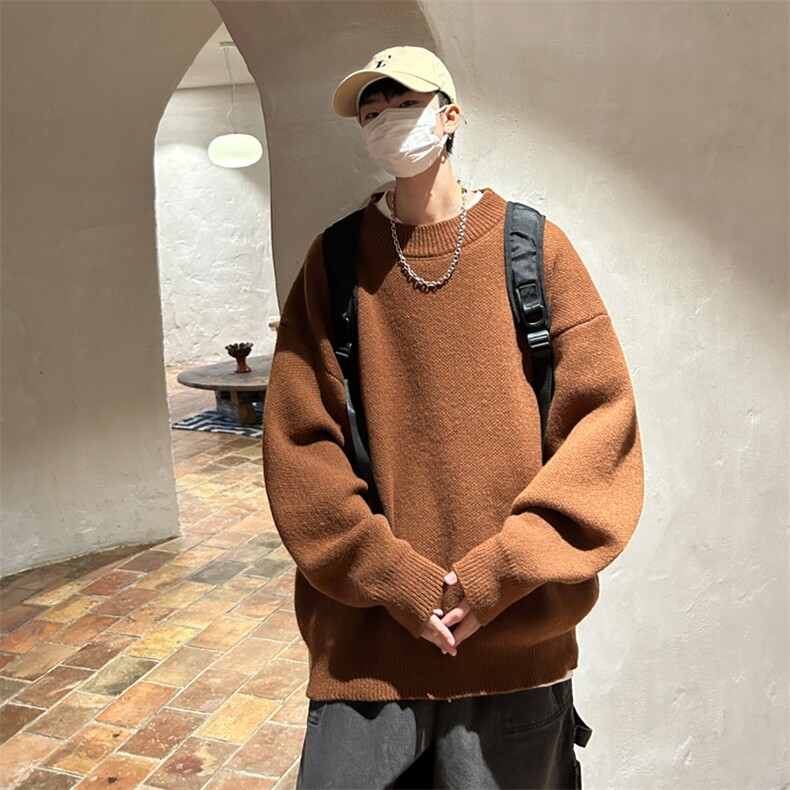 高质量！秋冬季半高领毛衣男士加绒加厚线衣男针织衫男MY00-P42,男装针织衫/毛衣,电商B367