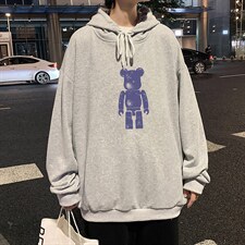 WY2242-P35纯棉连帽卫衣男大码运动帽衫宽松薄外套男,男装卫衣,电商A040