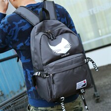 蓝色韩版高中大书包双肩包男潮流帆布旅行背包电脑包，鞋类箱包，星座510A-2