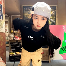 万针全刺绣解构设计260克重磅双纱纯棉高品质美式高街短袖T恤特35，男装T恤，电商A486