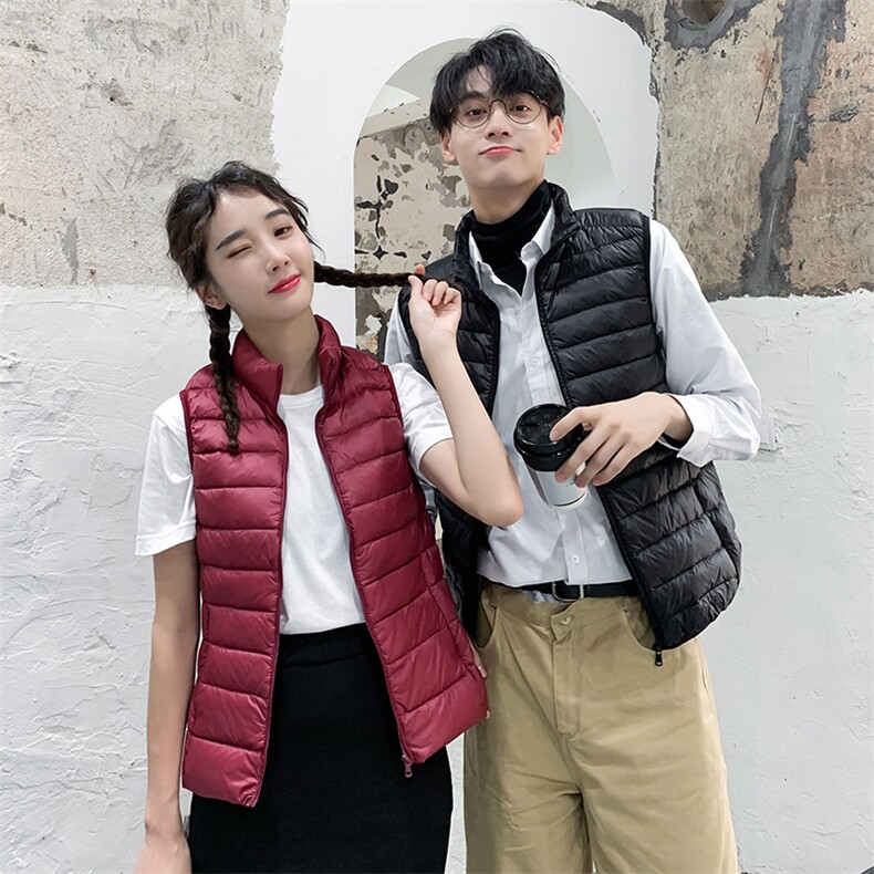 50绒达标轻薄羽绒服羽绒马甲情侣棉马甲外套万件大货5063-7001-P,男装羽绒服,星座304A-1