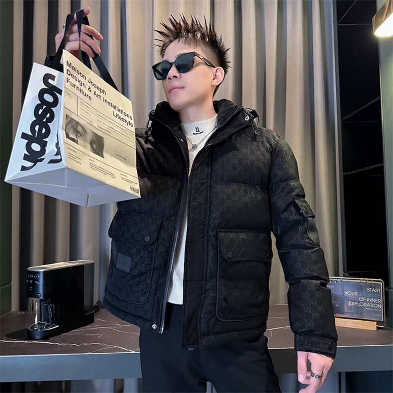 店主大棉衣冬季潮牌皮棉袄男社会小伙版型工装外套袄子8537-P158,男装棉衣,电商D327