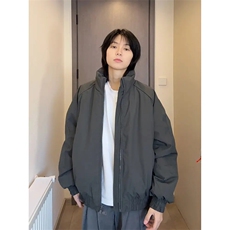 现货美式高街休闲棉衣夹克三防立领纯色户外工装加厚棉服外套，男装夹克，电商A486