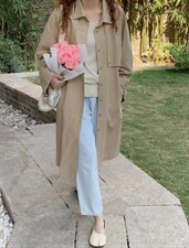 韩系收腰款风衣，春天该穿的风衣，女装风衣，SPARKS OF FIRE