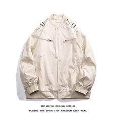 JK8115/P75秋季新款棒球服防水外套男美式潮牌男装宽松飞行员夹克，男装夹克，电商A141