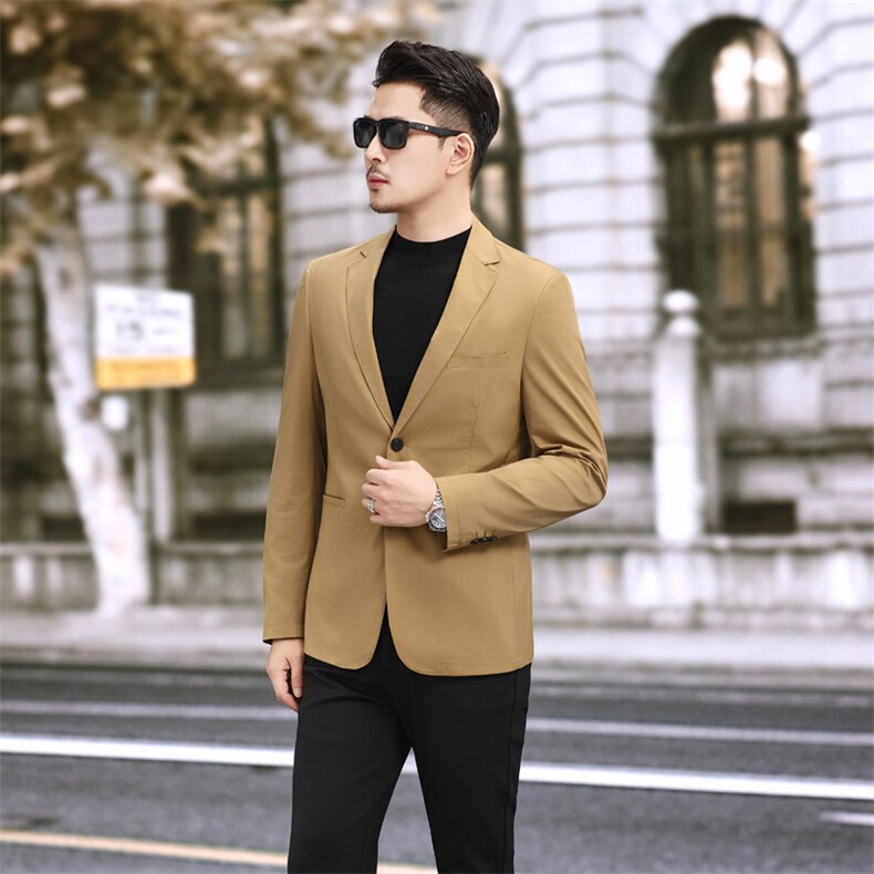 男士休闲商务上衣小西装秋季西服178P165,男装西服套装,电商D225-1