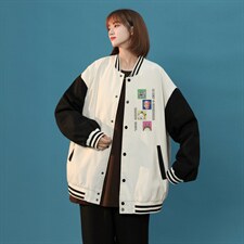 中性风春秋季情侣棒球服男女休闲夹克女时尚外套男BQF268-P50，男装夹克，电商B371