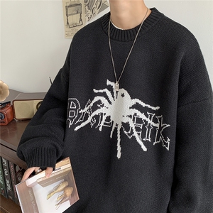 现货 现货 宽松圆领毛衣男秋冬百搭针织衫D329-QM810-P65控88图片