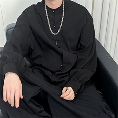 2025现货新款设计感小众休闲衬衣新潮长袖衬衫A351-AC2454-P68，男装衬衫，电商A351