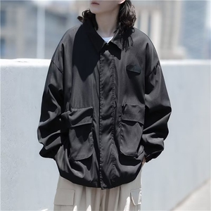 cityboy 美式咔叽男秋季外套潮牌街头冲锋衣复古夹克Y6553P55图片