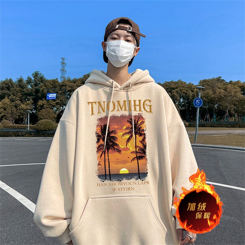 500克重磅秋冬美式加绒加厚卫衣外套DL518常规特P35绒特P40,男装卫衣,电商A486