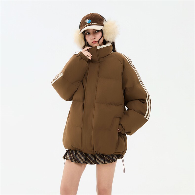 ！冬季条纹五防立领加绒加厚棉衣情侣撞色棉服外套MY7777-P68,男装棉衣,星座610B-1