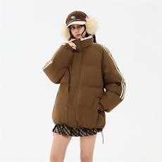 ！冬季条纹五防立领加绒加厚棉衣情侣撞色棉服外套MY7777-P68，男装棉衣，星座610B-1