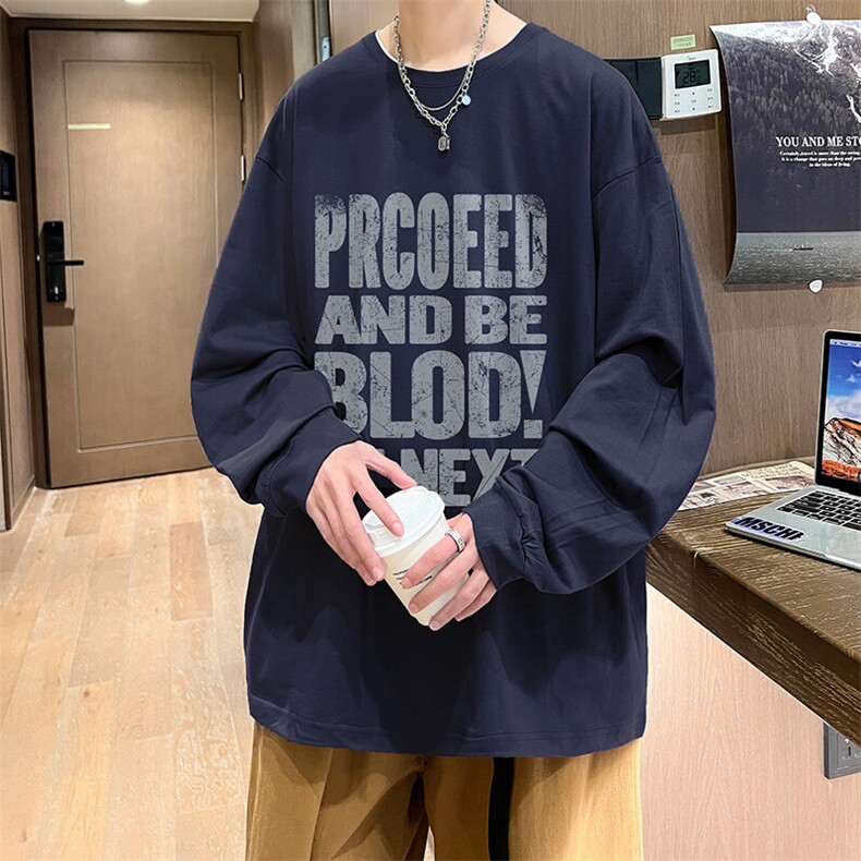 抖音得物供货量大从优可提供视频美式长袖T恤CT805特P25,男装T恤,电商A486-1