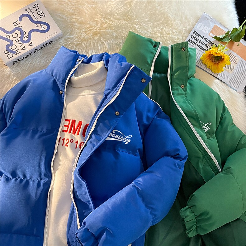 毛毯新款时尚字母印花百搭休闲立领棉服A247-MY1351特批85控138,男装棉衣,电商A247