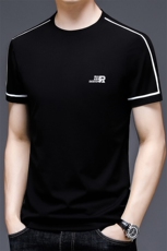 HP8051夏季新款男士T恤衫简约印花男士短袖圆领通勤男装，男装T恤，电商B360
