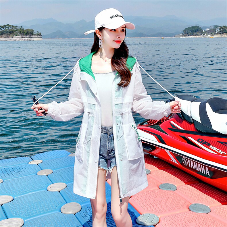 防晒衣女洋气2022年夏季新款韩版薄款百搭长袖轻薄服衫女士外套潮，女装防晒衣，浙宝281