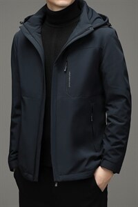 2023秋冬季新款羽绒服男士短款连帽保暖休闲外套SNNYR86030-P225,男装羽绒服,电商B212（原钱塘6029）