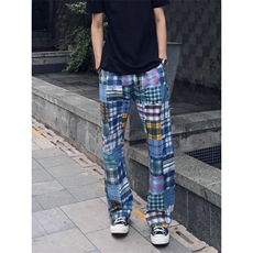 WE1751-P42百家布美式彩色格子裤子男，男装休闲裤，电商B323A