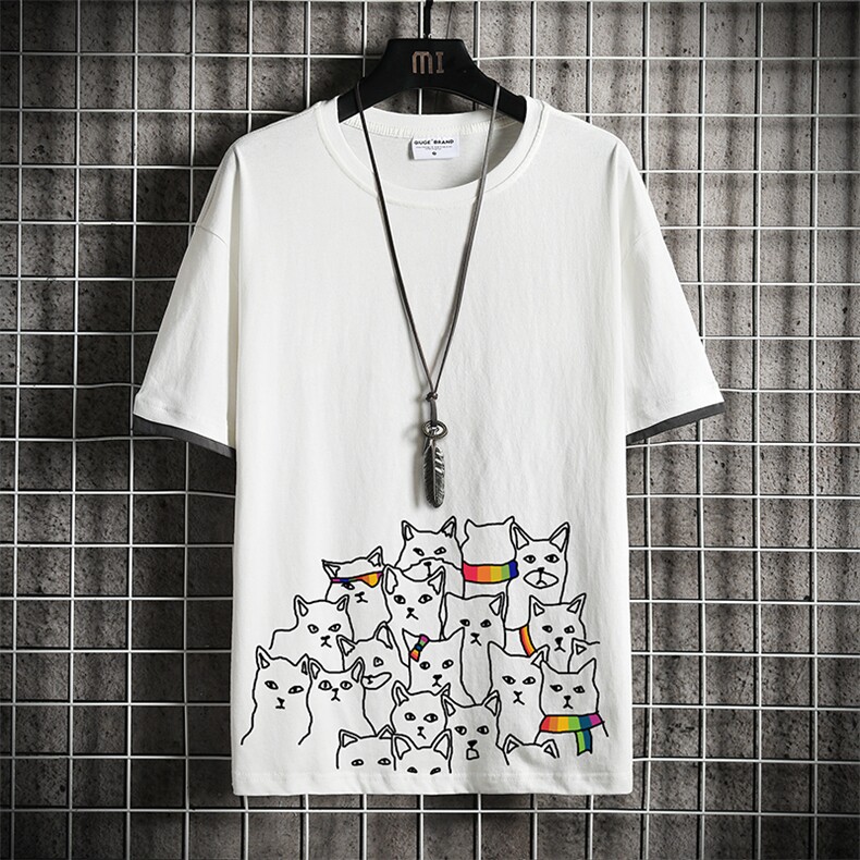 JT55151-P25 假两件短袖t恤男大码胖子半袖体恤半截袖 网格挂拍图片