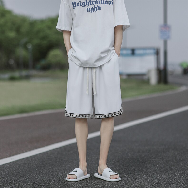 夏季潮流2022百搭新款运动风超薄五分短裤DK526-特批21,男装休闲裤,星座718-1