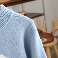 2025时尚百搭通勤简约休闲大鹅半高领羊毛衫，童装儿童羊毛衫，宏杨羊绒