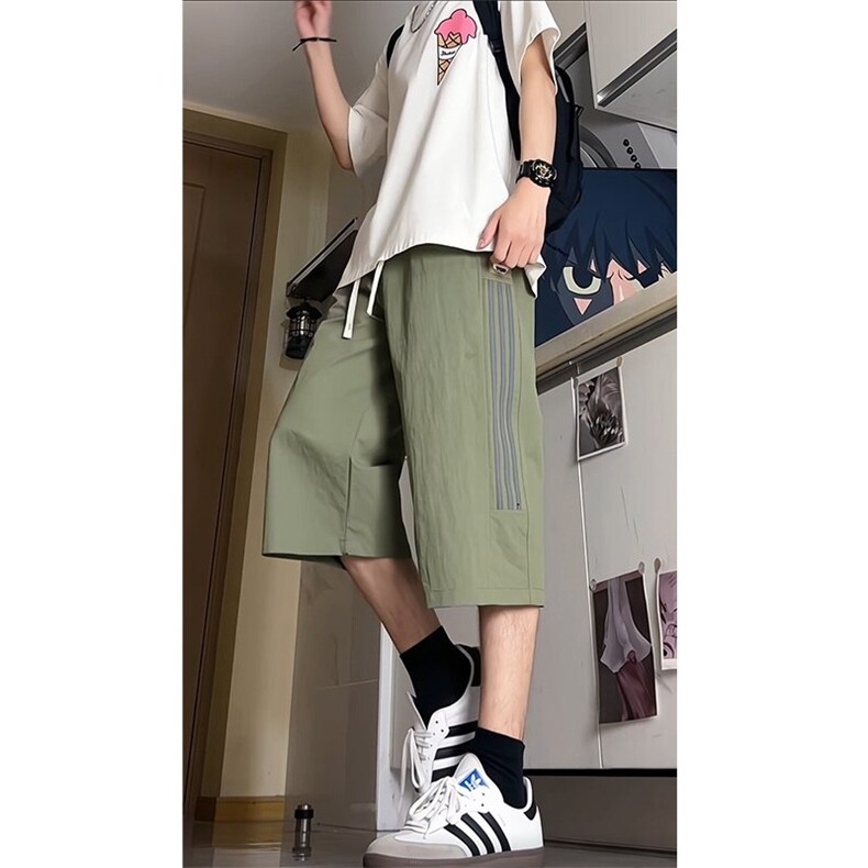 ！夏季男士新款中裤七分裤马裤运动休闲裤XZ617B--K38-特批35,男装休闲裤,星座617B