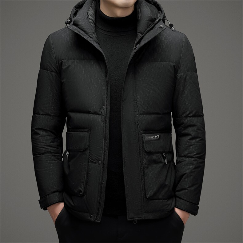 AK78136钱塘2020-3时尚休闲新款冬季简约百搭中年男士羽绒服P220,男装羽绒服,钱塘207-3