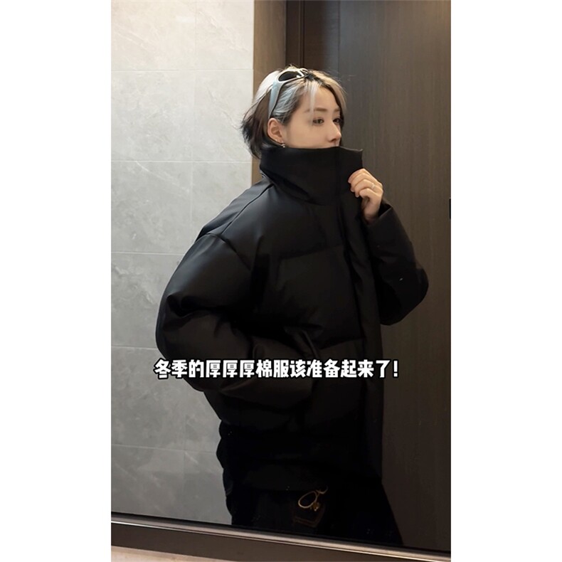 冬季PU皮棉服美式棉袄cleanfit短款面包服棉衣外套MF3688-特P68，男装棉衣，电商B295