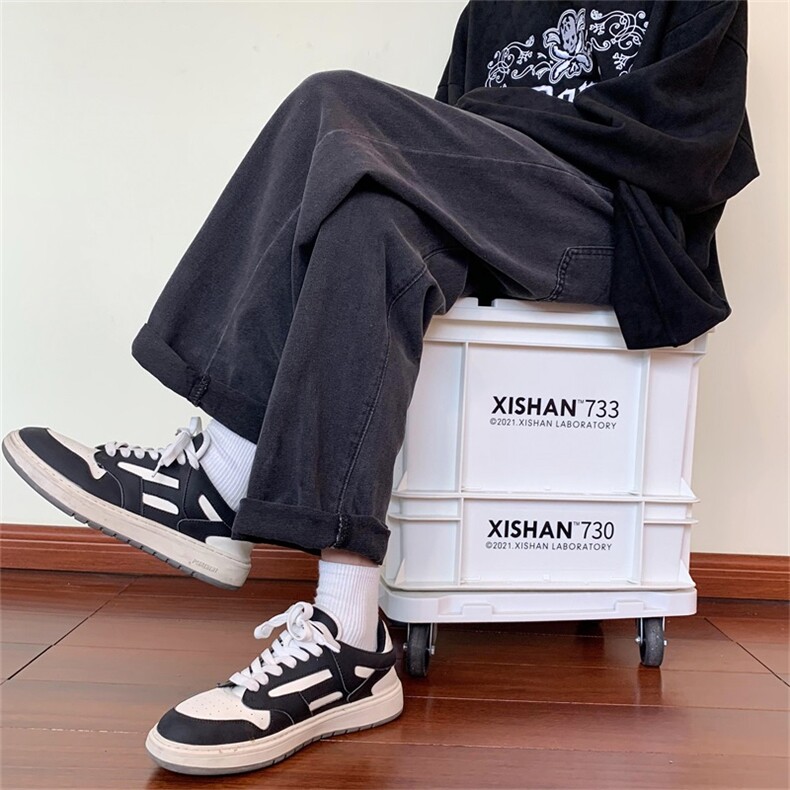 浅色牛仔裤男春季高街潮牌oversize阔腿裤子A080-9291-P35控58,男装牛仔裤,电商A080