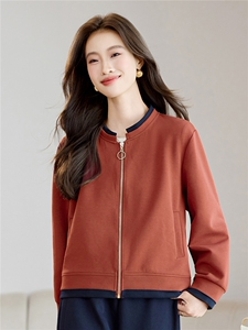 棒球服外套女装2026新款春季正肩开衫休闲短款夹克上衣长期有货图片