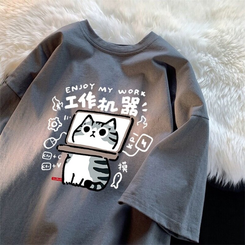 C487P24短袖t恤男宽松潮流印花潮牌百搭重磅纯棉T恤上衣,男装T恤,星座512-6