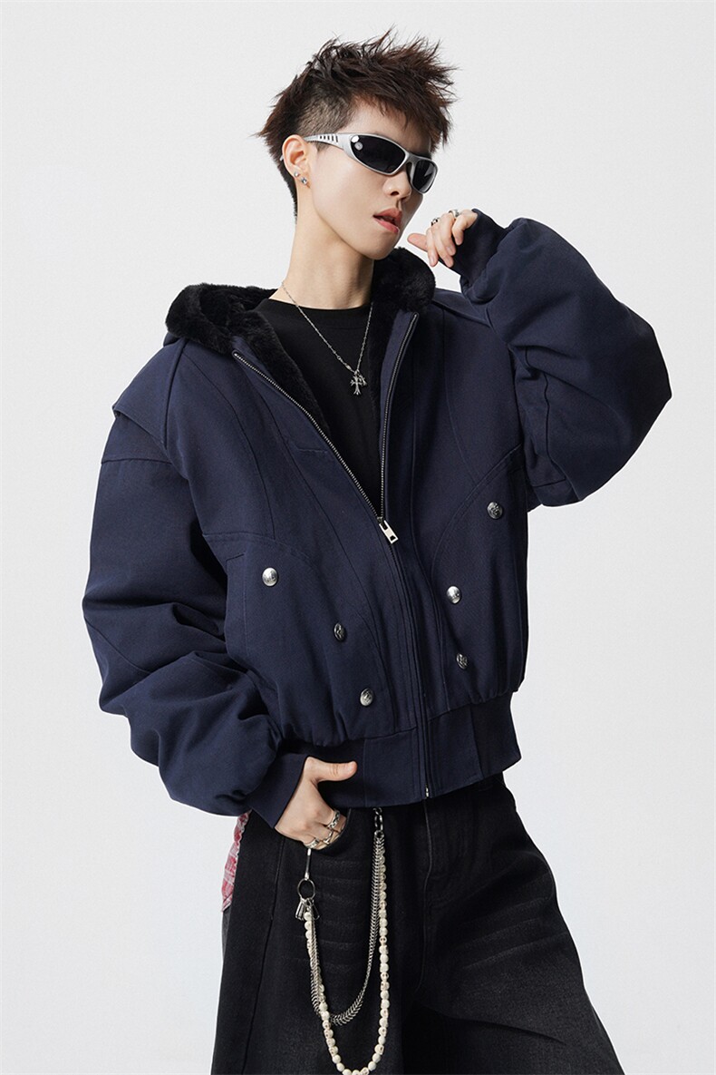 仿兔毛座山雕男美式加厚加绒工装棉衣男保暖夹克外套MY1708-P128,男装夹克,电商D206-1