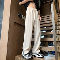 高街直筒松紧腰坠感速干冰丝休闲裤长裤XZ-221-1-K1502-P45，男装休闲裤，星座221-1