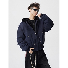 仿兔毛座山雕男美式加厚加绒工装棉衣男保暖夹克外套MY1708-P128，男装夹克，电商D206-1