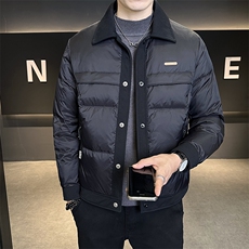 冬季棉衣男2025新款翻领拼接潮牌棉服男款C317-M8562-P145，男装棉衣，电商C317