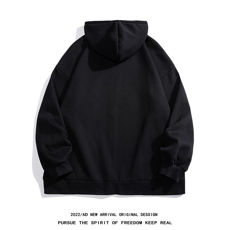 白底23新款秋季时尚百搭宽松连帽开衫卫衣外套H252P65控88,女装短外套,电商A247-1