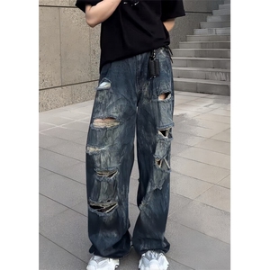 网图！龙叨叨同款牛仔裤抖音得物可送样-EX50797-特批65图片