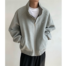 冬装新品弯刀袖毛呢加棉夹克棉衣休闲纯色加厚外套男H1021P118，男装棉衣，电商A341