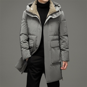 冬季新款男士2021中长款工装男商务休闲羽绒服男外套ZG2955-P390图片