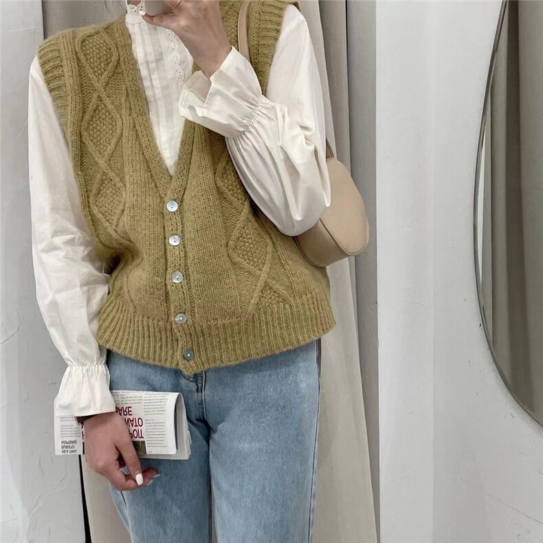 羊毛马夹，女装马夹，FAILISI(2F)